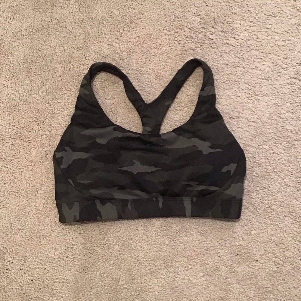 camo sports bra